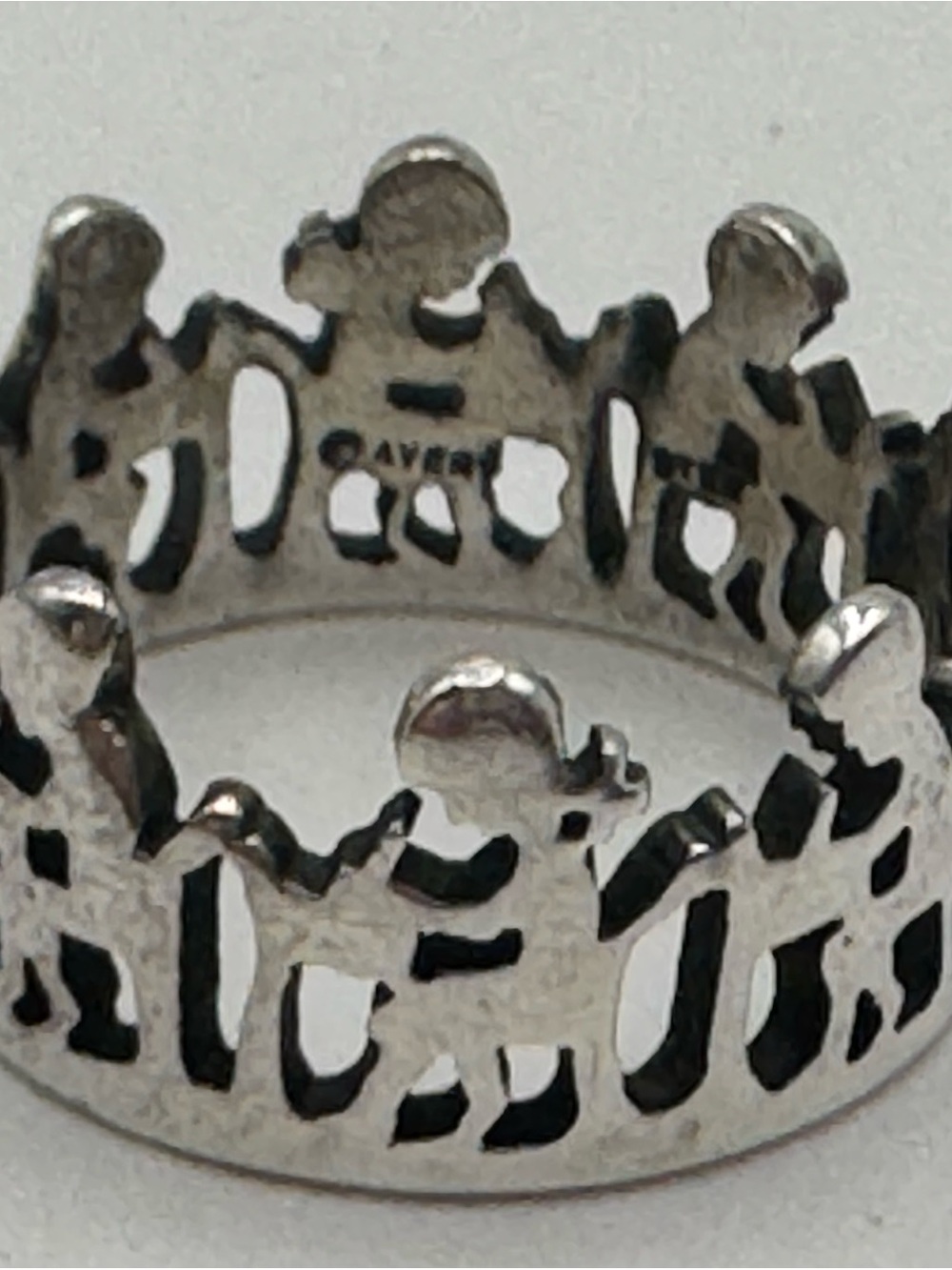 James Avery Ring 925 Sterling Silver Kids at Desks, School Days, Size 6 Retired